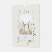フェスティバル植物工芸品クリスマスフォトアルバム メタルオーナメント (正面左)