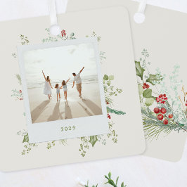 フェスティバル植物工芸品クリスマスフォトアルバム メタルオーナメント