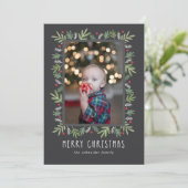 フェスティバル植物性メリークリスマスフォトカード シーズンカード (スタンド正面)