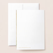 フェスティバル水彩クリスマスツリー芸術的金ゴールド 箔カード (裏面封筒付き)