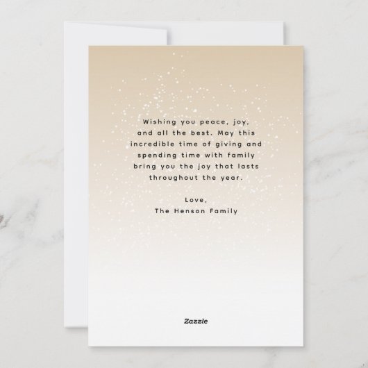 フェスティバル水彩クリスマスツリー芸術的 シーズンカード (裏面)