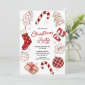 フェスティバル水彩クリスマスパーティー 招待状 (スタンド正面)