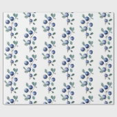 フェスティバル水彩クリスマスブルーベリー ラッピングペーパー (フラット)