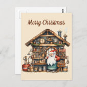 フェスティバル水彩サンタ工房 ポストカード (正面/裏面)