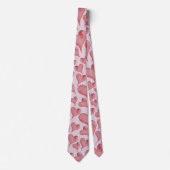 フェスティバル水彩ハートバレンタインデー ネクタイ (正面)