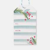 フェスティバル水彩リースモノグラム ギフトタグ (裏面)