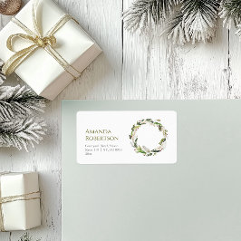 フェスティバル水彩リース ラベル