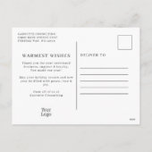 フェスティバル水彩倉庫営業 シーズンポストカード (裏面)