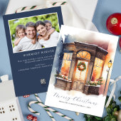 フェスティバル水彩写真メリークリスマス シーズンカード