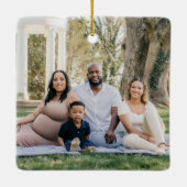 フェスティバル水彩冬のウッドランドのキノコ写真 セラミックオーナメント (裏面)