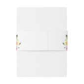 フェスティバル水彩明るい花のフローラ 招待状ベリーバンド (裏面例)