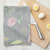 フェスティバル水彩花2 キッチンタオル (四つ折り)