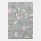 フェスティバル水彩花2 キッチンタオル (縦)