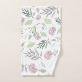 フェスティバル水彩花 バスタオルセット (ハンドタオル)