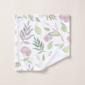 フェスティバル水彩花 バスタオルセット (ウォッシュタオル)