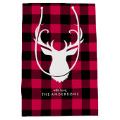 フェスティバル水牛の格子柄» ミディアムペーパーバッグ (正面)