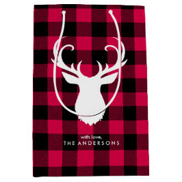 フェスティバル水牛の格子柄» ミディアムペーパーバッグ