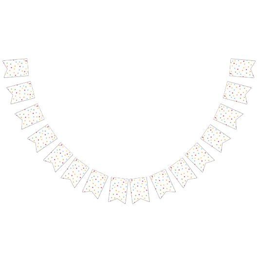 フェスティバル水玉模様誕生日パーティー バンティングフラッグ (全)