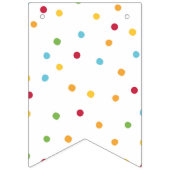 フェスティバル水玉模様誕生日パーティー バンティングフラッグ (第3の旗)