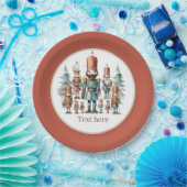 フェスティバル水色くるみ割りパーティー ペーパープレート (パーティー)