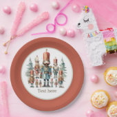 フェスティバル水色くるみ割りパーティー ペーパープレート (パーティー)