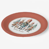 フェスティバル水色くるみ割りパーティー ペーパープレート (アングル)