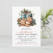 フェスティバル水色クッキー交換パーティー 招待状 (スタンド正面)