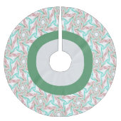 フェスティバル淡い色のホリデーツリースカート ブラッシュドポリエステルツリースカート (正面)