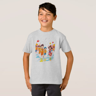 フェスティバル漫画お祝い Tシャツ