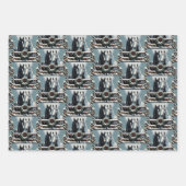 フェスティバル漫画の馬の漫画本スタイル ラッピングペーパーシート (正面2)