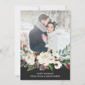 フェスティバル炭フローラ|クリスマスフォトカード 招待状 (正面)