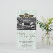 フェスティバル点々のあるストライプズ年末年始フォトカード シーズンカード (スタンド正面)