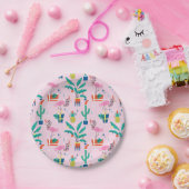 フェスティバル熱帯クリスマスパターン ペーパープレート (パーティー)