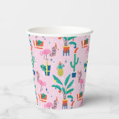 フェスティバル熱帯クリスマスパターン 紙コップ (裏面)