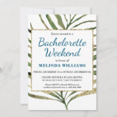 フェスティバル熱帯バチェロレッテ週末の日程 招待状 (正面)