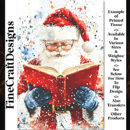 フェスティバル父カラフルクリスマスAY6デクページ 薄葉紙