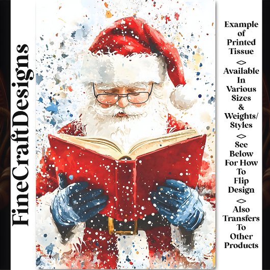 フェスティバル父カラフルクリスマスAY6デクページ 薄葉紙