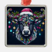 フェスティバル牛 メタルオーナメント (正面)