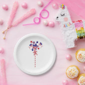 フェスティバル独立記念日愛国心 ペーパープレート (パーティー)