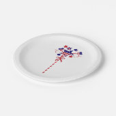 フェスティバル独立記念日愛国心 ペーパープレート (アングル)