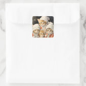 フェスティバル猫ちゃん スクエアシール (バッグ)