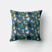 フェスティバル猫のクリスマスコスチューム柄 クッション (裏面)