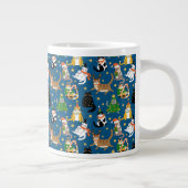 フェスティバル猫のクリスマスコスチューム柄 ジャンボコーヒーマグカップ (右)