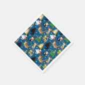 フェスティバル猫のクリスマスコスチューム柄 スタンダードカクテルナプキン (角)
