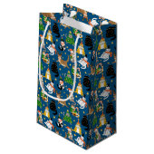 フェスティバル猫のクリスマスコスチューム柄 スモールペーパーバッグ (裏面アングル)