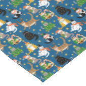 フェスティバル猫のクリスマスコスチューム柄 テーブルクロス (アングル)