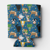 フェスティバル猫のクリスマスコスチューム柄 缶クーラー (裏面)