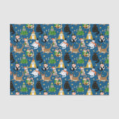 フェスティバル猫のクリスマスコスチューム柄 薄葉紙 (正面)