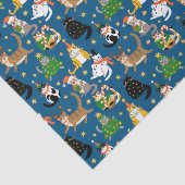 フェスティバル猫のクリスマスコスチューム柄 薄葉紙 (詳細)