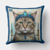 フェスティバル猫よくはしゃぐの変装 クッション (裏面)